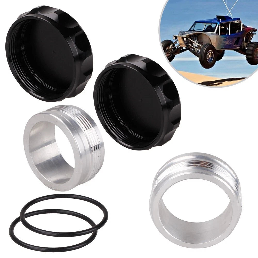 2X 2.5” Aluminium Alloy Weld-On Filler Neck and Cap for Oil