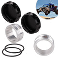 2X 2.5” Aluminium Alloy Weld-On Filler Neck and Cap for Oil