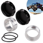 2X 2.5” Aluminium Alloy Weld-On Filler Neck and Cap for Oil