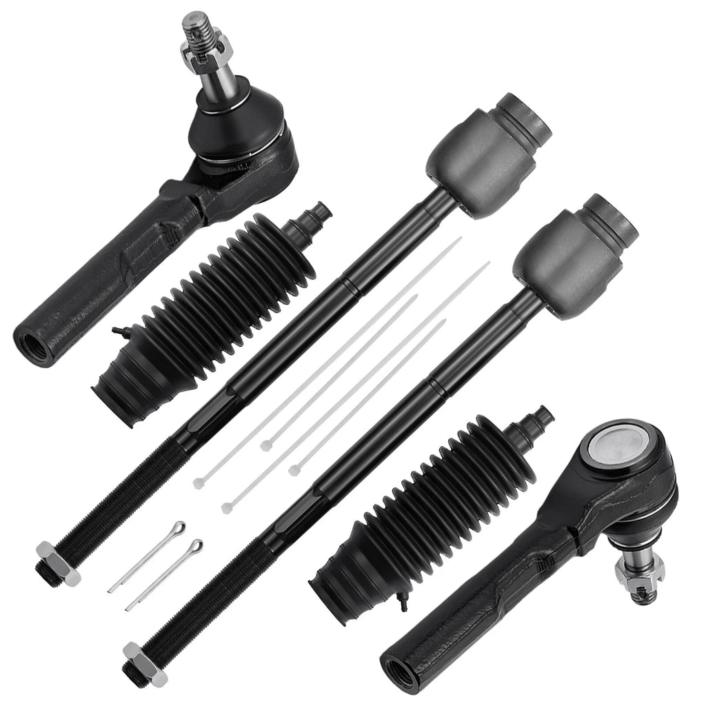Front Inner Outer Tie Rod Ends with Boots for Chevy Malibu (2004–2010)
