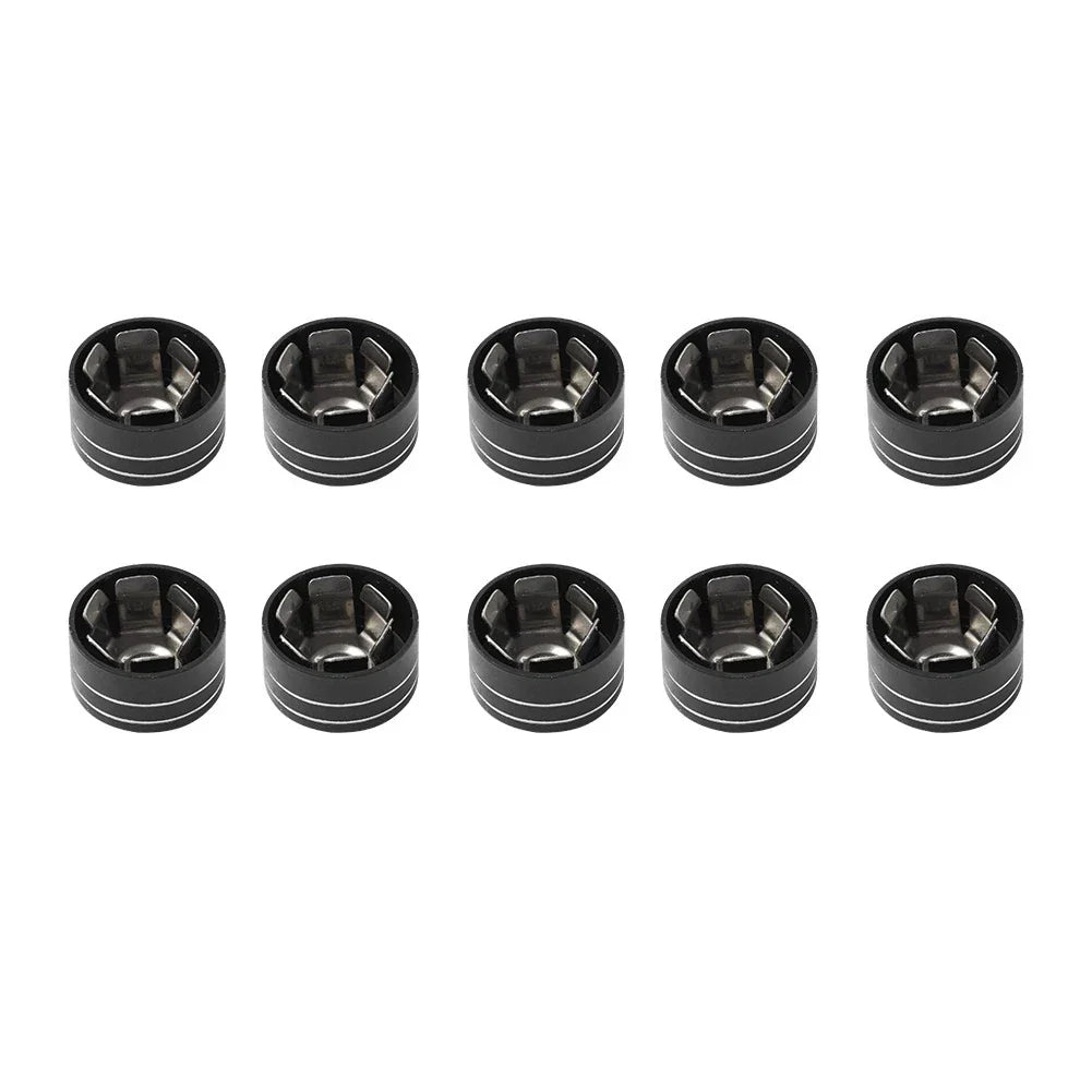 10 x CNC 11mm-14.6mm Engine Bolt Topper Caps for Harley Dyna Softail
