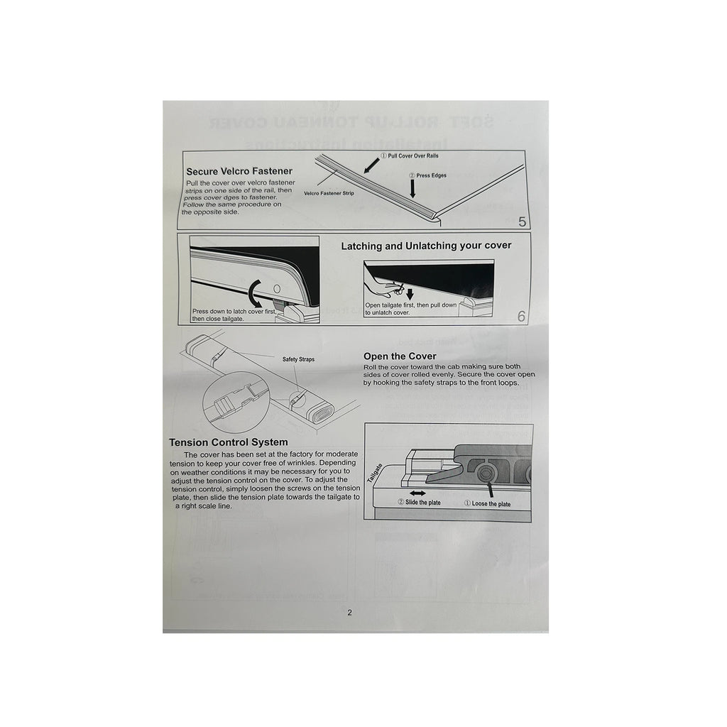 Roll Up Tonneau Cover for Chevy Silverado GMC Sierra 1500 (2014–2018)