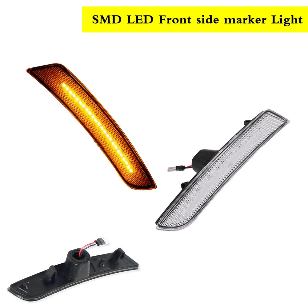 Amber LED Front Bumper Side Marker Lights for Chevrolet Camaro (2016–2023)