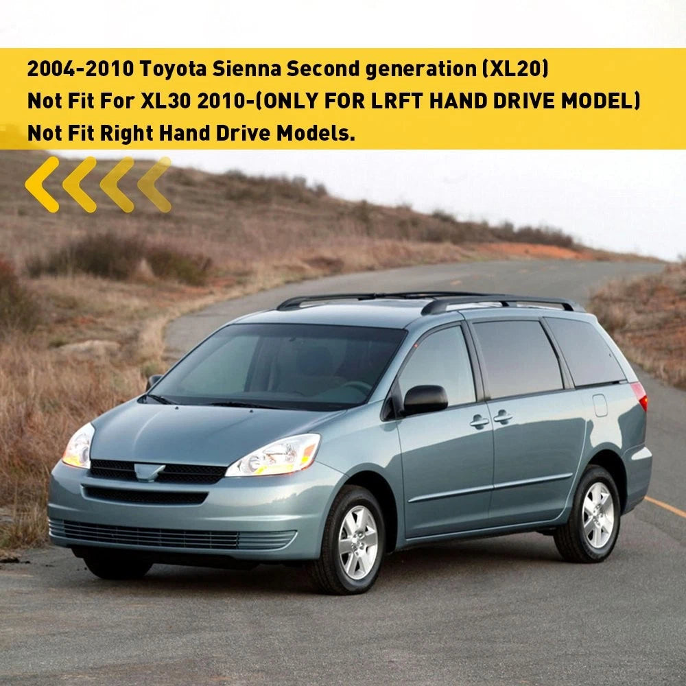 Dashboard Cover Mat for Toyota Sienna (2004–2010) Black Anti-UV Pad