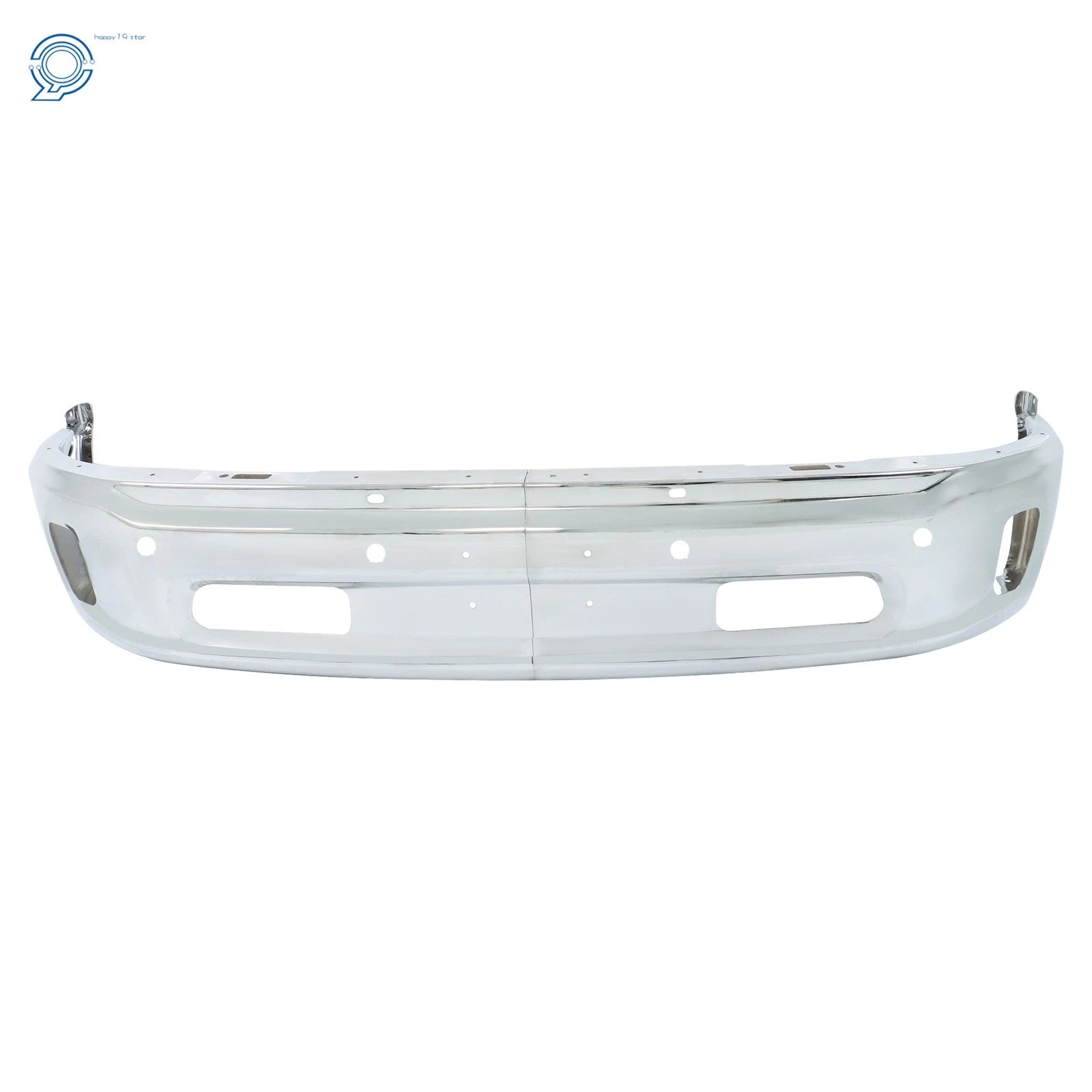 Chrome Front Bumper for RAM 1500 (2013-2018) with Sensor Holes