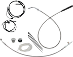 EZ Install Kit for Harley Davidson (16" Handlebars, Upper Clutch, Braided)