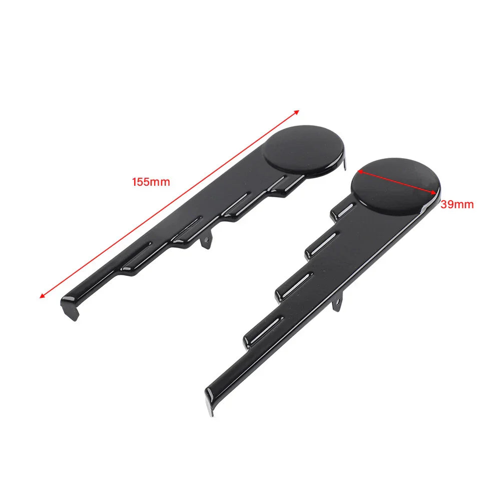 Black Saddlebag Trim Speed Ball Wing for Harley Touring Road King (2009-2023)