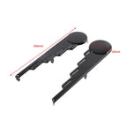 Black Saddlebag Trim Speed Ball Wing for Harley Touring Road King (2009-2023)