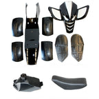 Plastic Fairing Fuel Tank Seat Mud Guard Foot Rest for 49cc Quad ATV (2000–2023)