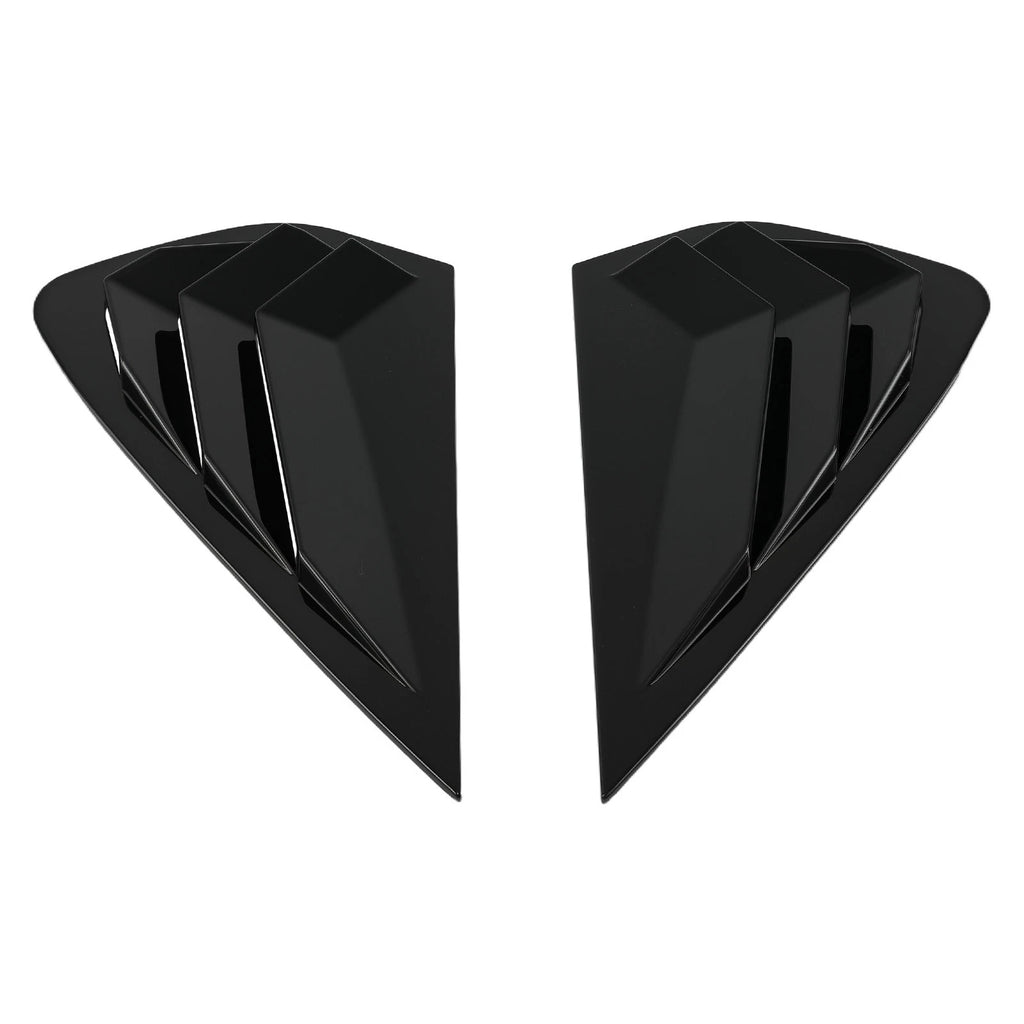 ABS Side Window Louvers for Kia K3 Forte (2019–2022) Gloss Black