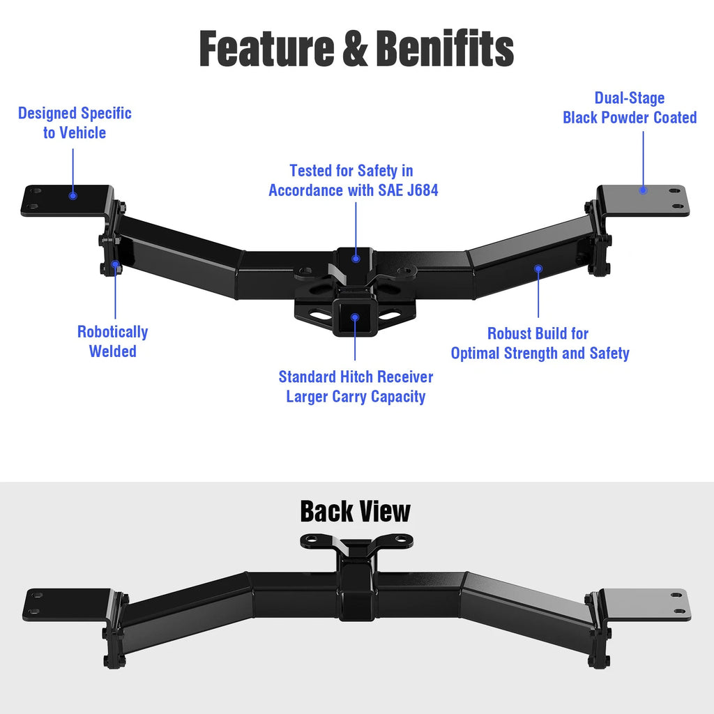 2 Inch Trailer Towing Hitch for Chevrolet Traverse (2009-2017)