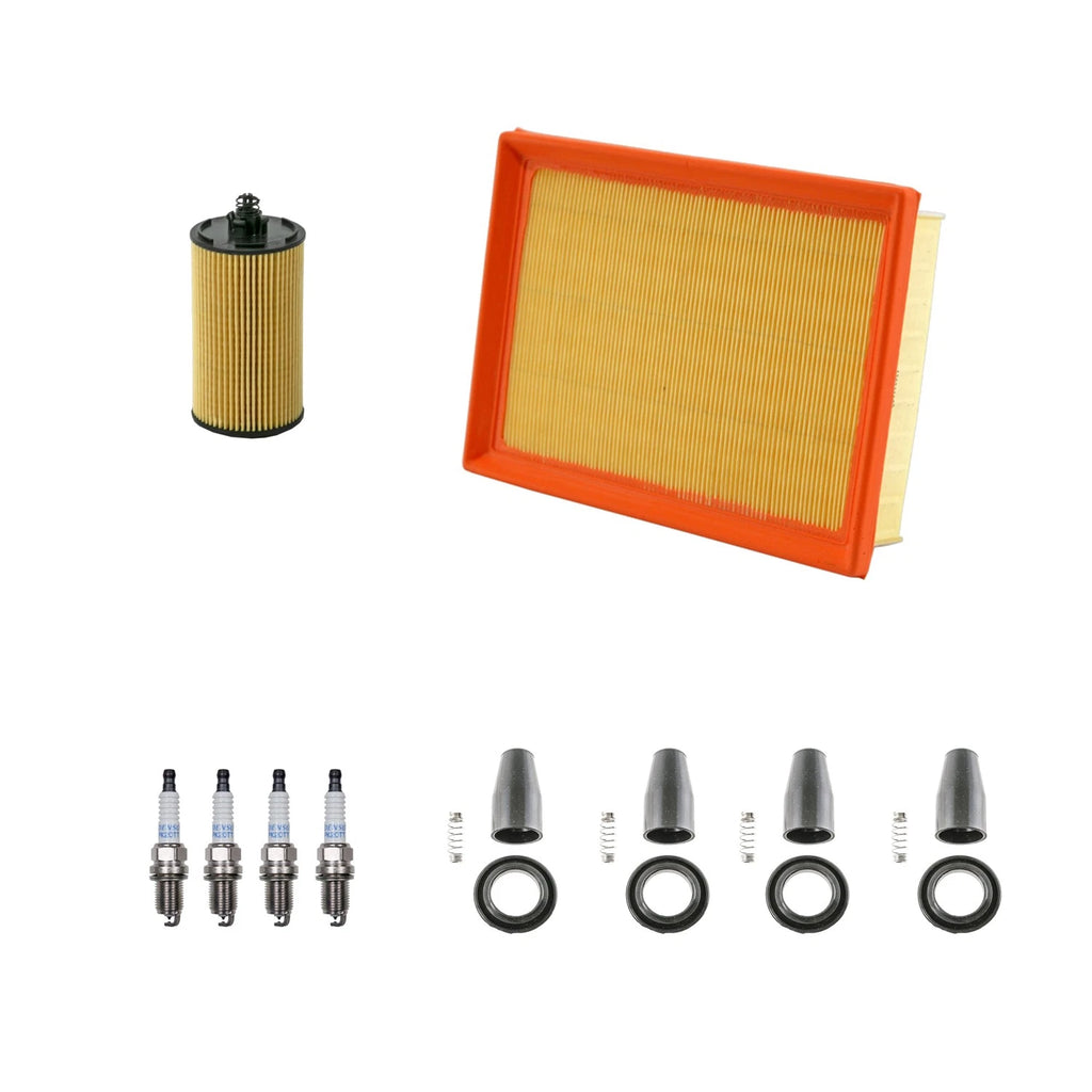 Tune Up Kit with 4 Spark Plugs & Coil Boots for Chevrolet Sonic (2012–2020)