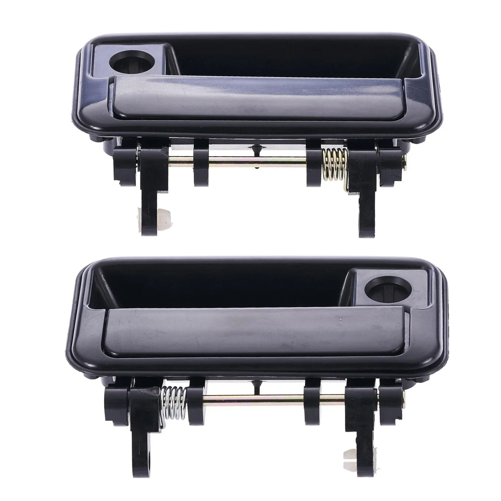 Door Handle Outer Set of 2 Black Front Left+Right for Suzuki Swift (1989–1999)
