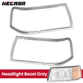 Chrome Headlight Bezel Cover Trim Pair for Peterbilt 375 385 (YYYY–YYYY)