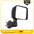Passenger Side Black Exterior Mirror for Jeep Wrangler (2007–2017)