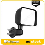 Passenger Side Black Exterior Mirror for Jeep Wrangler (2007–2017)