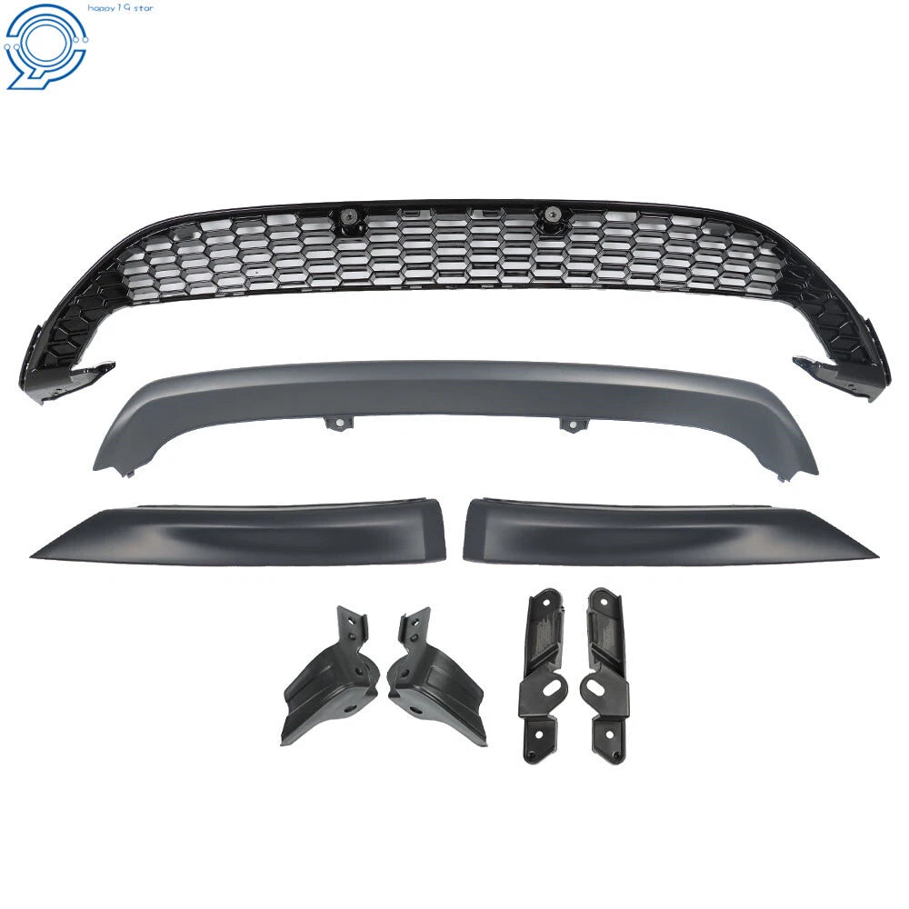 Set of 3 Honeycomb Mesh Lower Bumper Grills for Ford Focus (2015-2016)