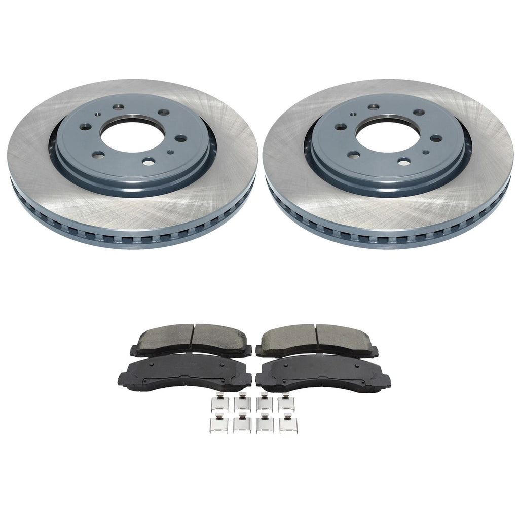 DuraGo Front Rotor & Bosch QuietCast Ceramic Disc Brake Pad Kit for F150 (2004–2023)