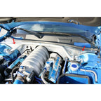 Brushed Stainless Firewall w/Chrome Cap Cover for 2008-11 Dodge Challenger SRT8