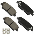 Set of 4 Rear Ceramic Brake Pads for Kia Sorento (2015–2020)