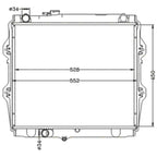 Alloy Core Radiator for Toyota Hilux (1997-2000)