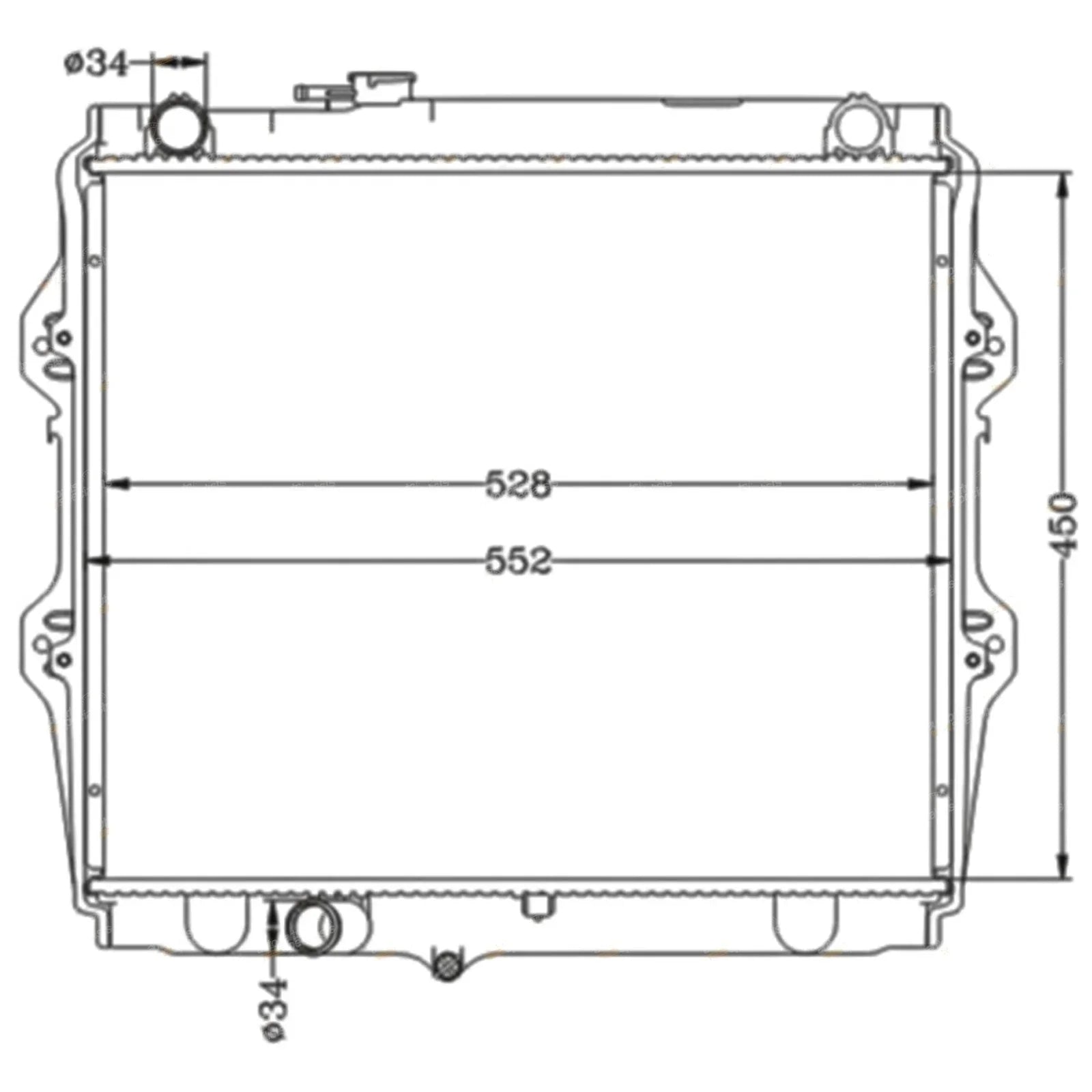 Alloy Core Radiator for Toyota Hilux (1997-2000)