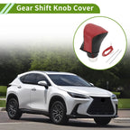 Car Gear Shift Knob Cover for Lexus ES300h 2018-2023 Red Carbon Fiber