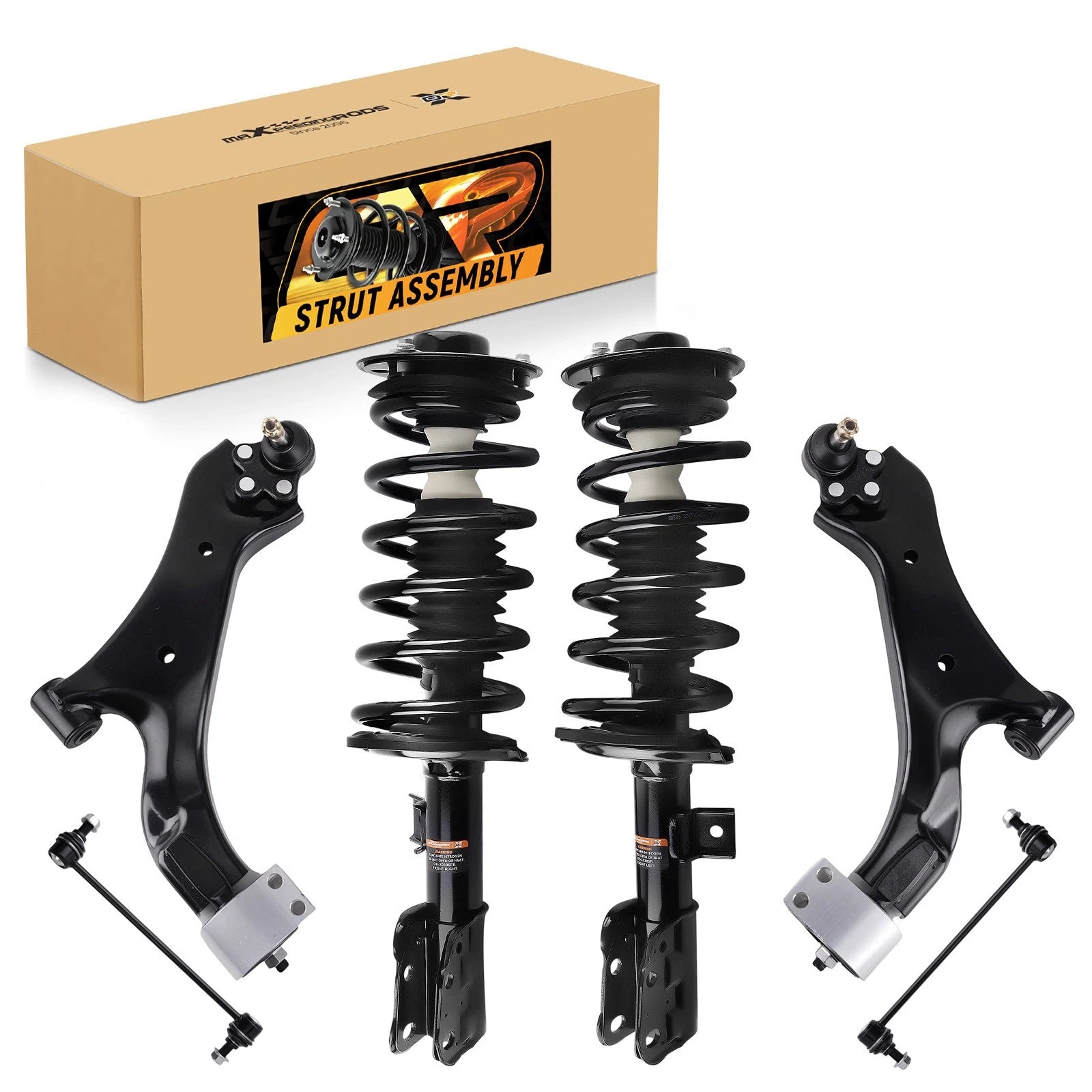 Set of 6 Front Struts Control Arm Sway Bars for Saturn Vue (2008–2010)
