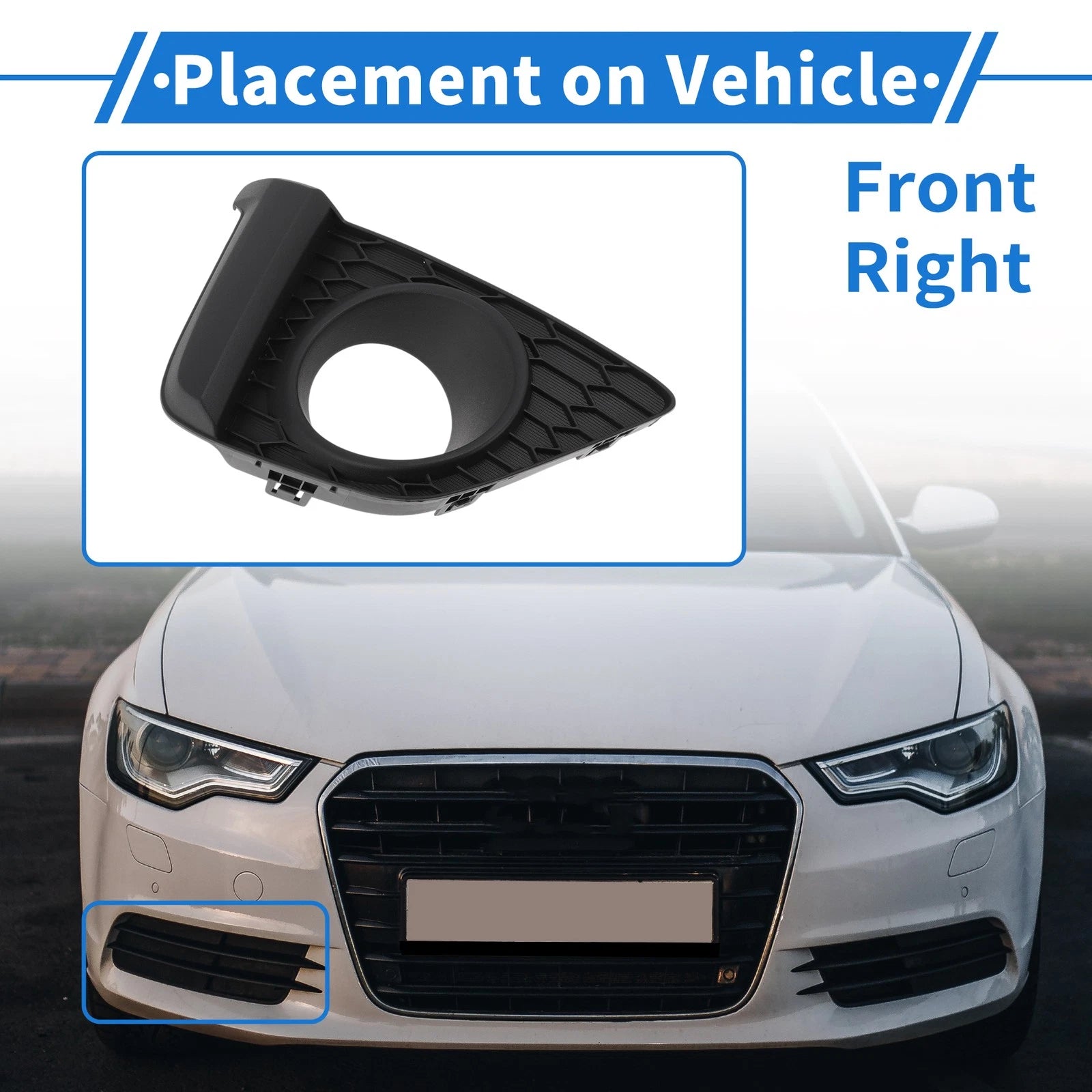 Front Right Fog Light Grill No. 71103T5RA10 for Honda Fit (2015–2017)