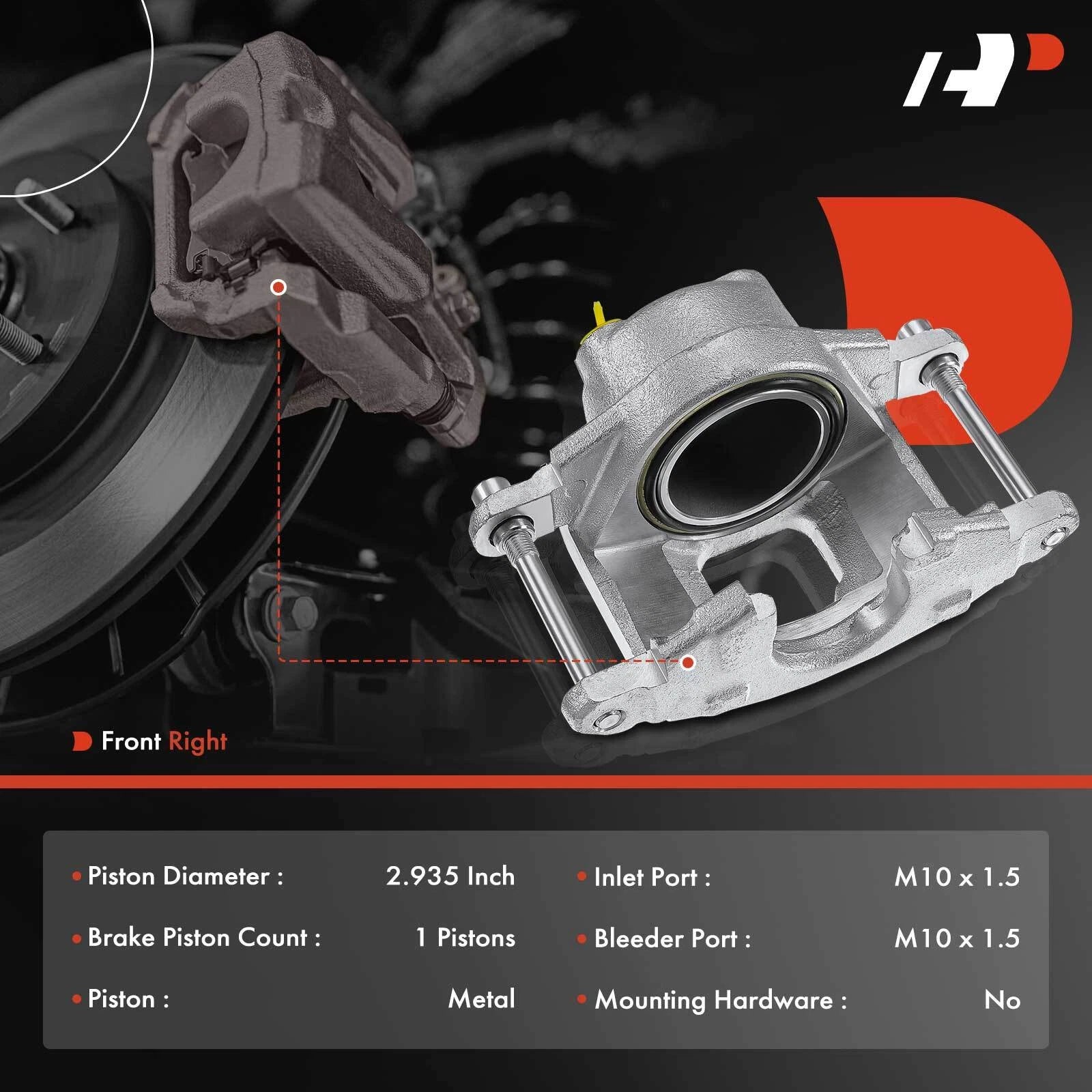 Front Right Brake Caliper for Jeep Cherokee (1979-1983)