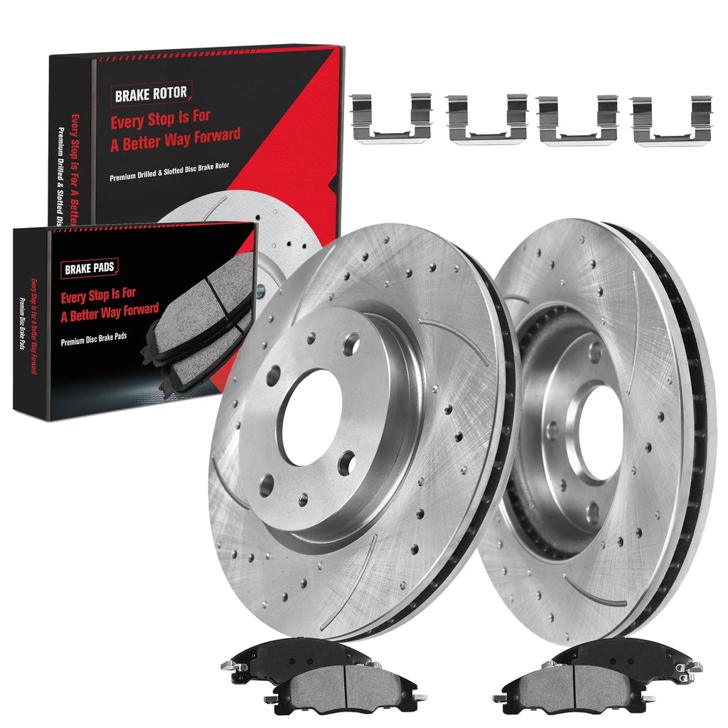 275mm Front Drilled Rotor Ceramic Brake Pad for Ford Focus (2008–2011)