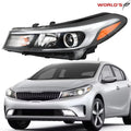 Halogen Headlight Assembly for Kia Forte/Forte5 (2017–2018) Left Driver