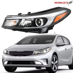 Halogen Headlight Assembly for Kia Forte/Forte5 (2017–2018) Left Driver