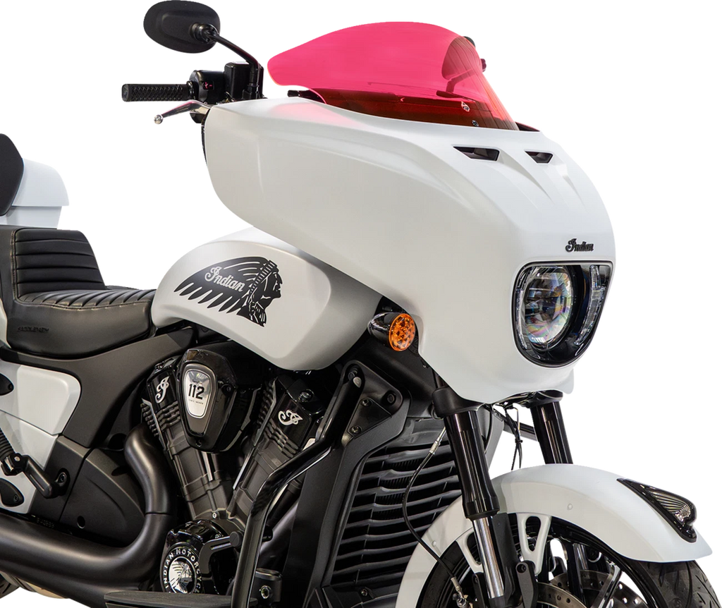Klock Werks 9" Windshield for Indian Chieftain/Roadmaster (2014–2023) - Pink Ice