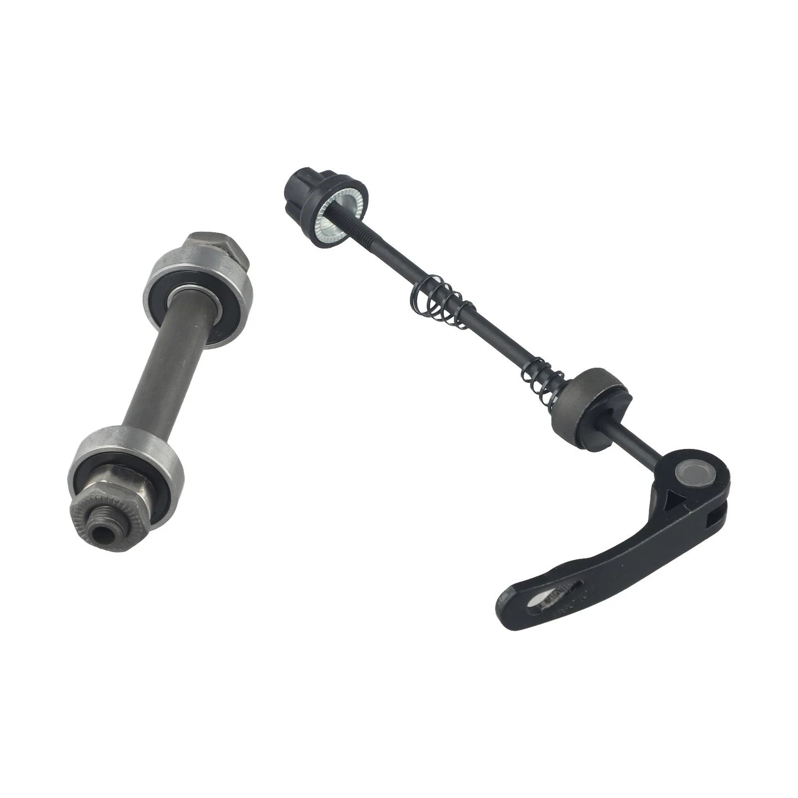 Quick Release Axle Set for MTB Bike (Front & Rear) - Steel Black
