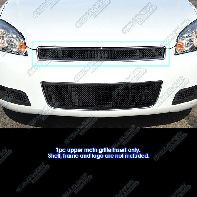 Upper Black Mesh Grille for Chevy Impala Monte Carlo (2006–2013)