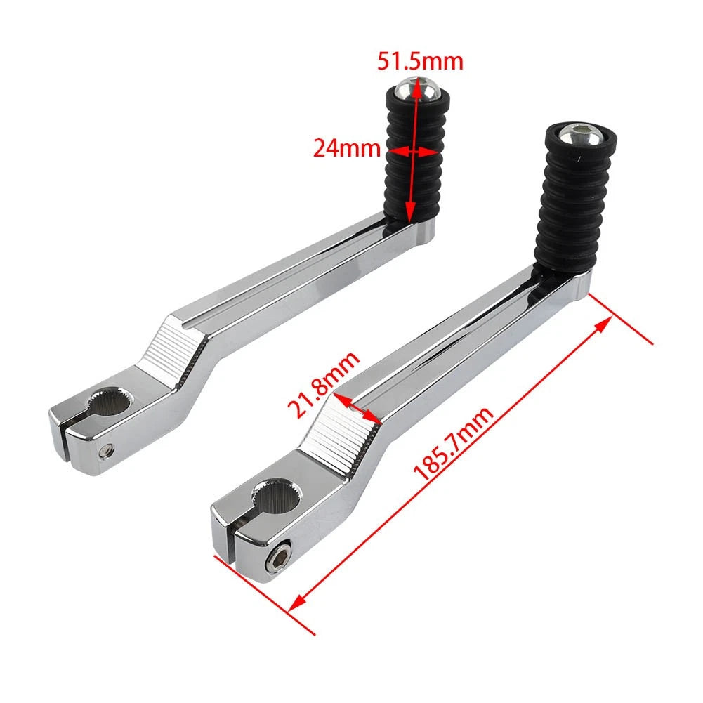 Heel Toe Shift Lever Shifter Pegs Chrome for Harley Touring (1988–2023)