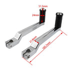 Heel Toe Shift Lever Shifter Pegs Chrome for Harley Touring (1988–2023)