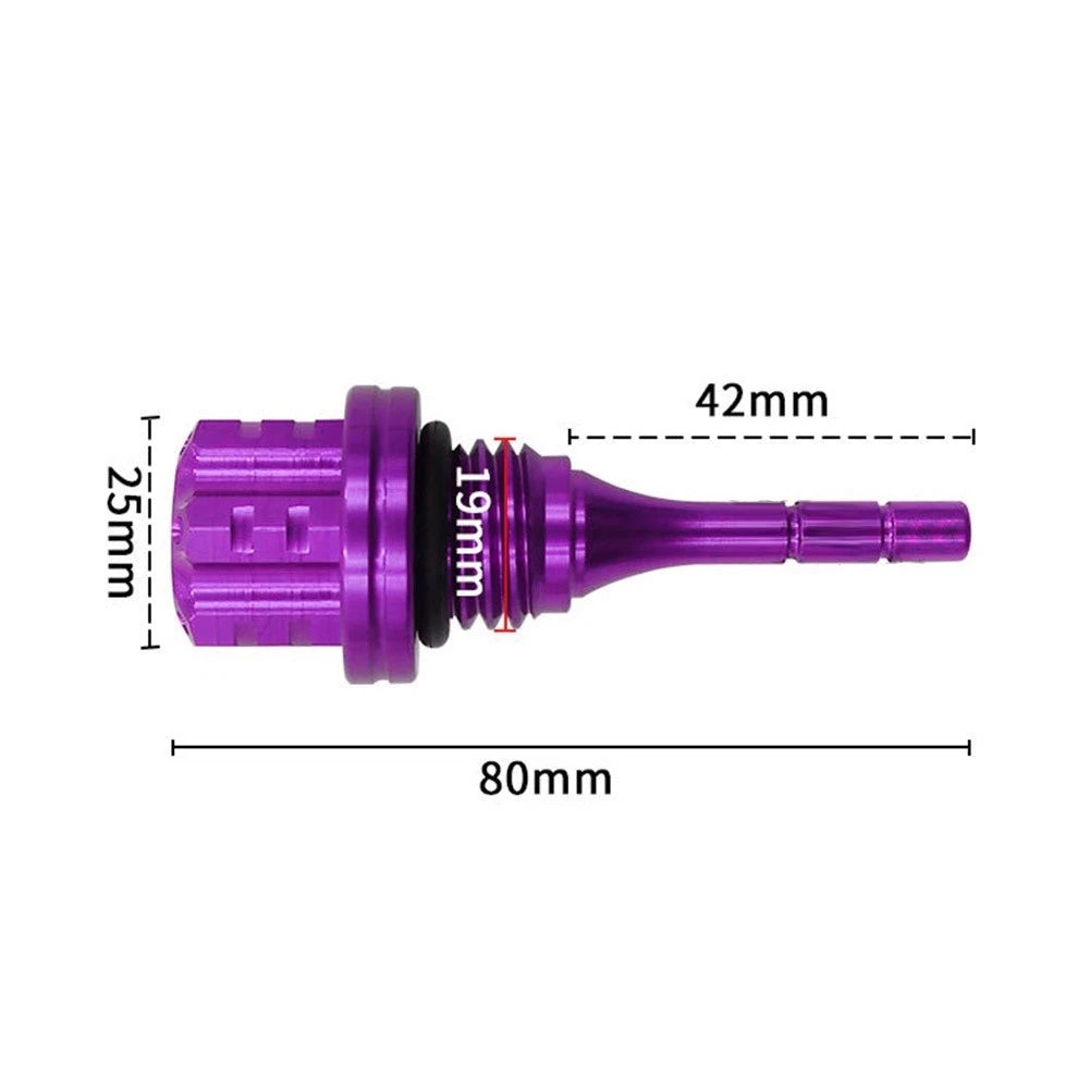 CNC Motorcycle Engine Oil Level Gauge Cap for Customizable Design