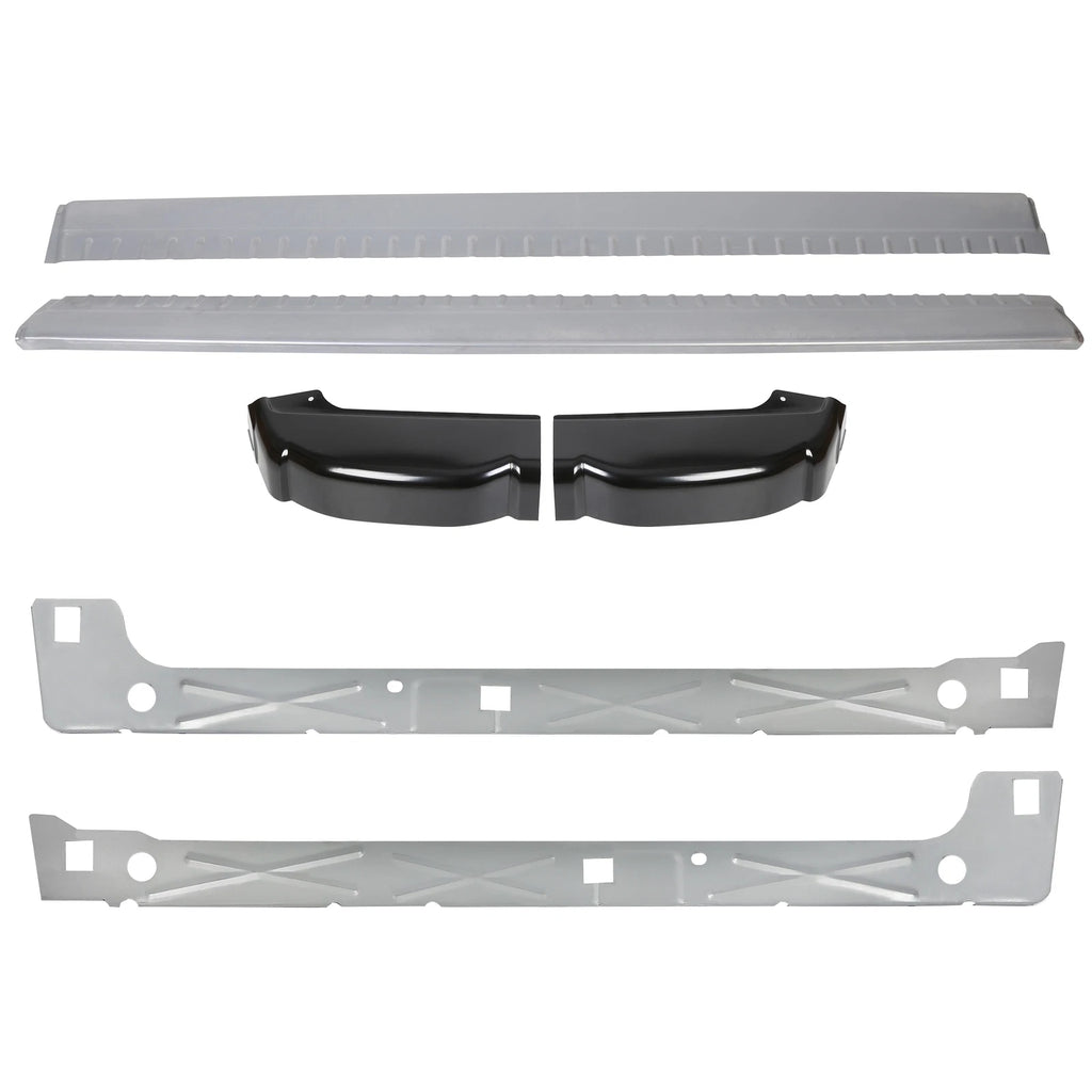 Set of 6 Rocker Panels for Silverado Sierra 1500 Extended Cab (1999–2007)