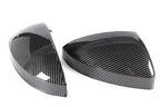Carbon Fiber Style Side Wing Mirror Caps Covers for Audi TT (2014–2023)