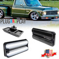 2X Smoke LED Side Marker Lights for Chevy GMC Truck (1968–1972)