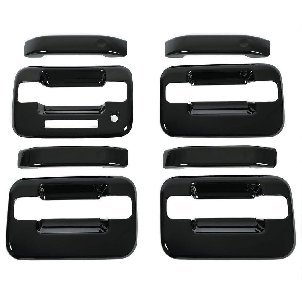 Set of 4 Black Door Handle Covers for Ford F150 (2004-2014)