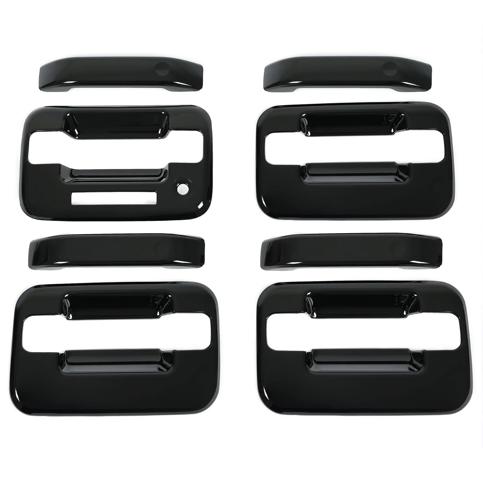 Set of 4 Black Door Handle Covers for Ford F150 (2004-2014)