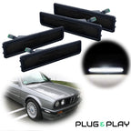 2 Pair Smoke Bumper Side Marker Lights for BMW E30 3 Series (1984–1991)