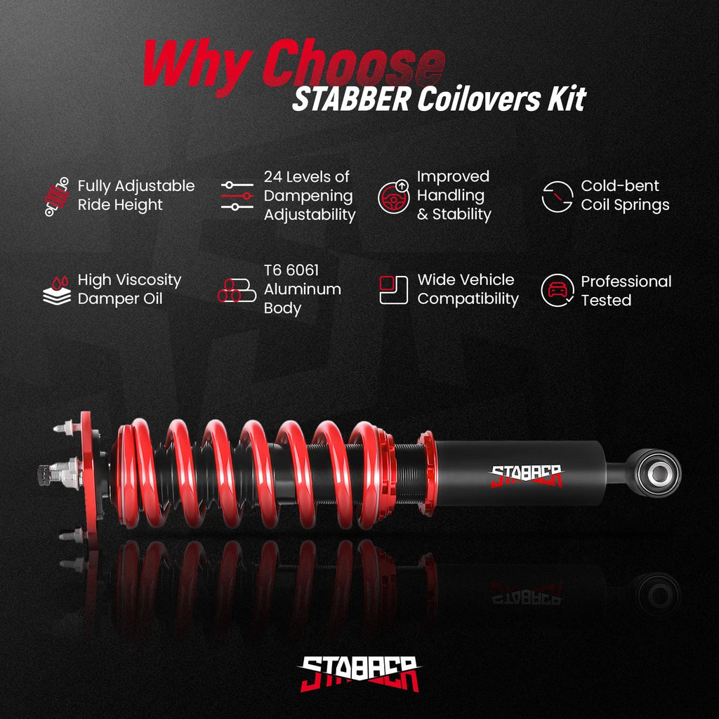 STABBER Coilovers 24 Way Damper Shock Strut for Nissan 370Z Z34 (2009–2019)