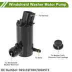 Windshield Washer Pump w/Grommet for Hyundai (No. 985101F000)