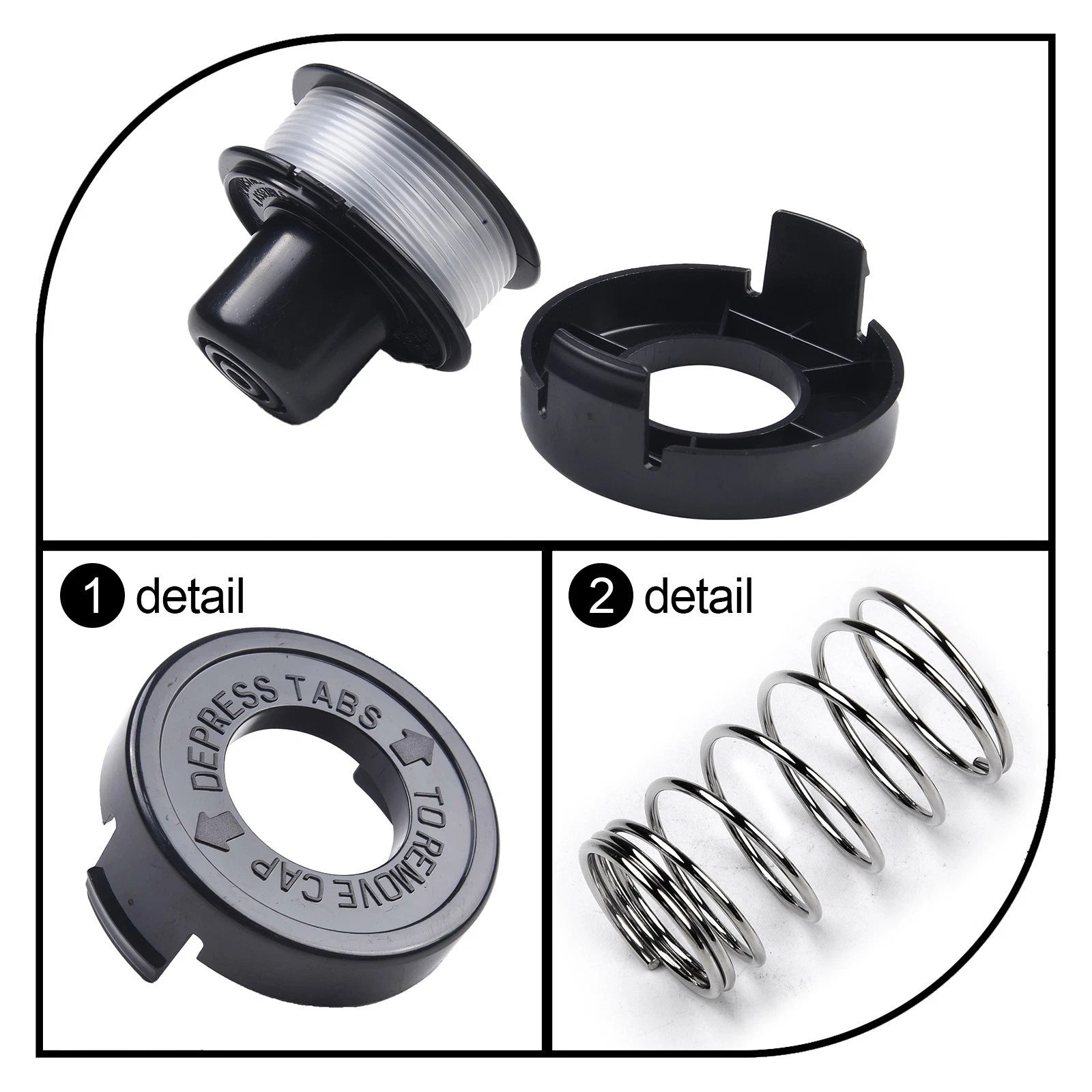 Spool Line Accessory Cover Cap for GL310 GL360 (Replacement Parts)