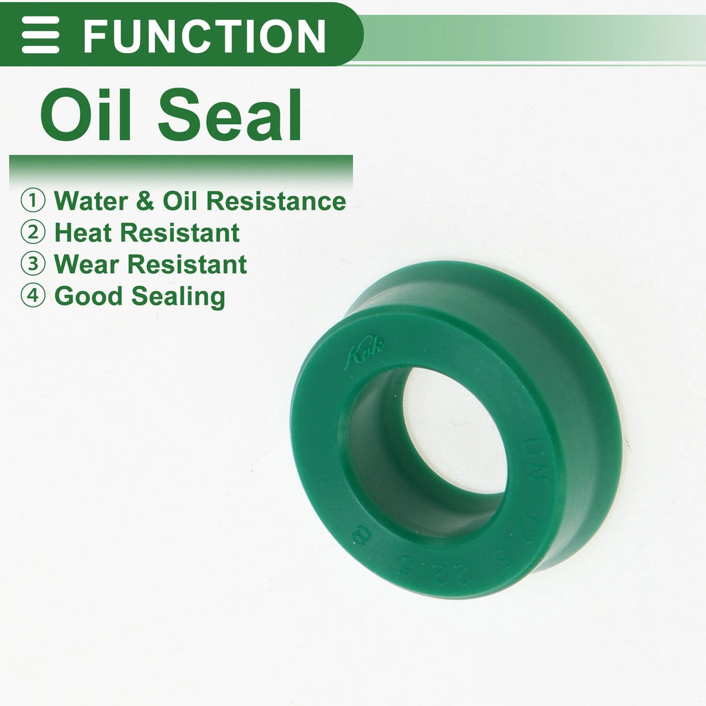 Set of 5 Oil Seal Rotary Shaft Seal 12.5x22.5x8mm High Pressure Green