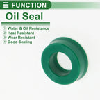 Set of 5 Oil Seal Rotary Shaft Seal 12.5x22.5x8mm High Pressure Green